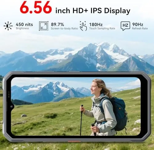 The Blackview Fort 2 Rugged Phone Android 16, 10.7mm Ultra-Thin Rugged compared in context
