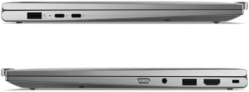 The laptop in tent mode in a meeting room with the display facing a colleague