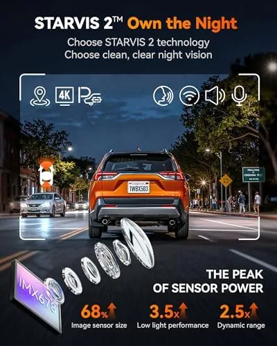 The WOLFBOX X5 Duo 4K+2.5K Dash Cam Anti-Shake, 8MP STARVIS 2 in real use