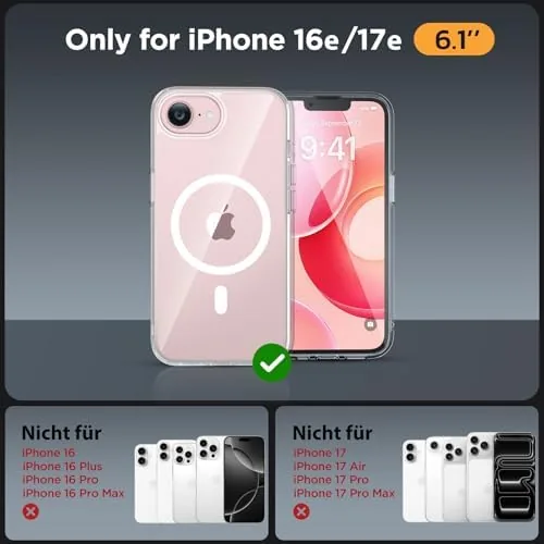 Close look at the miracase for iPhone 16e case & iPhone 17e Case for build quality