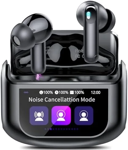 Overview of the Wireless Earbuds, Bluetooth 5.4 Headphones Multi-Function Touch Screen | with