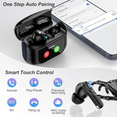 Testing the Wireless Earbuds, Bluetooth 5.4 Headphones Multi-Function Touch Screen | with over two weeks