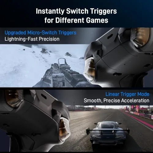 A gamer using the VADER 5S controller during a first person shooter