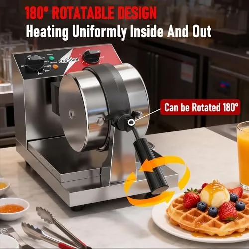 Batter spreading evenly across the lower plate after a 180 degree rotation