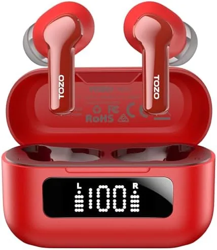 Overview of the TOZO Hybrid Active Noise Cancelling in Ear Wireless Earbuds, 68H