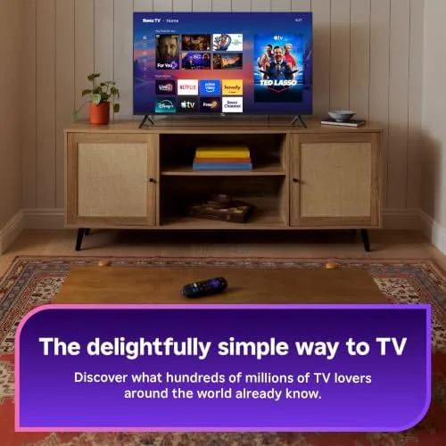 Close look at the Roku 50-Inch Select Series Smart TV 2026-4K QLED TV build quality