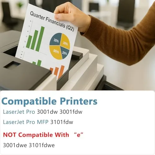 Close look at the 138A Black Compatible Toner Cartridge (with Chip) Replacement for HP build quality