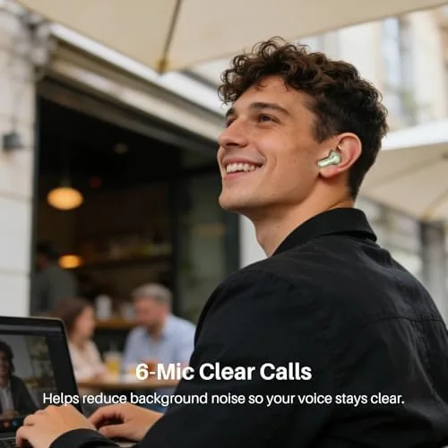 Another view of the TOZO Hybrid Active Noise Cancelling in Ear Wireless Earbuds, 68H