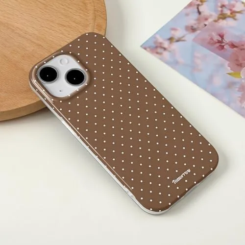 The inewateri Compatible with iPhone 13/14 Case with Cute Fashion Polka in real use