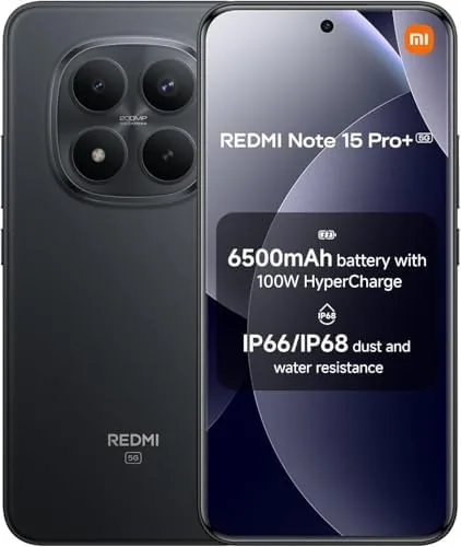 The XIAOMI Redmi Note 15 Pro+ Plus 5G Ai (Compatible with compared in context