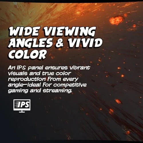 Detail shot of the AOC 25" Gaming Monitor FHD 260Hz Overclocked IPS G-SYNC Compatible features