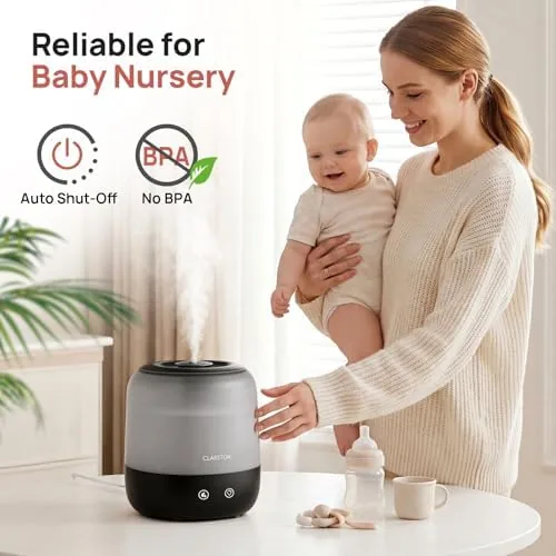 Another view of the Clarston Humidifiers for Bedroom, 2L Cool Mist Humidifier, 24dB Quiet