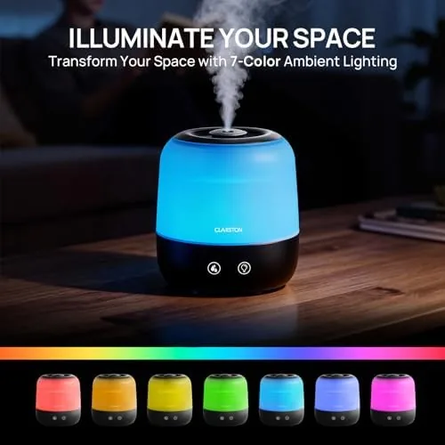 The Clarston Humidifiers for Bedroom, 2L Cool Mist Humidifier, 24dB Quiet compared in context