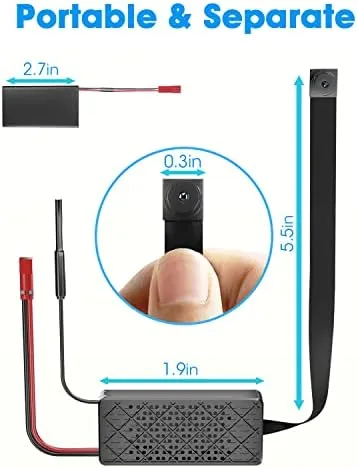 The WiFi Nanny Cam Hidden Camera DIY Mini Portable and Wireless in real use