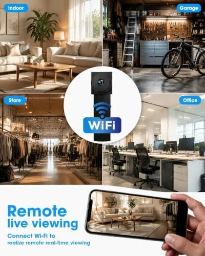 Another view of the WiFi Nanny Cam Hidden Camera DIY Mini Portable and Wireless