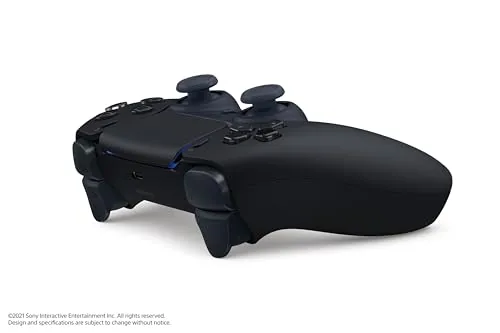 Midnight Black DualSense in use during a racing game on a PS5