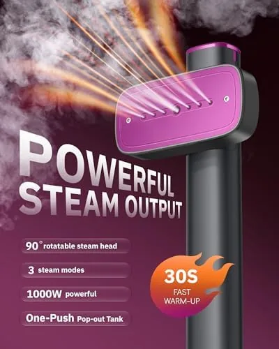 Close look at the OGHom Steamer for Clothes, 110-240V Travel Steamer & Iron 2 build quality