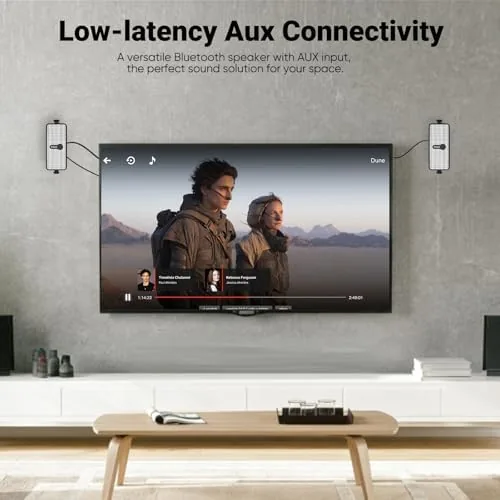 The Inwa Upgraded 200W Outdoor Bluetooth Speakers Pair - IPX5 Waterproof in real use
