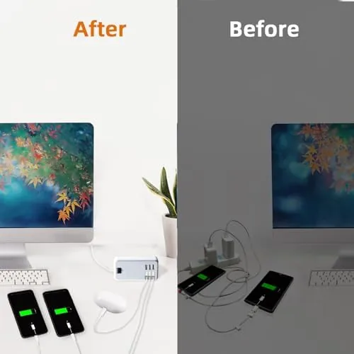 The USB Charger Station Multi Port, Portable 6 Ports Chargers for compared in context