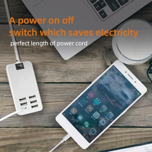 Testing the USB Charger Station Multi Port, Portable 6 Ports Chargers for over two weeks