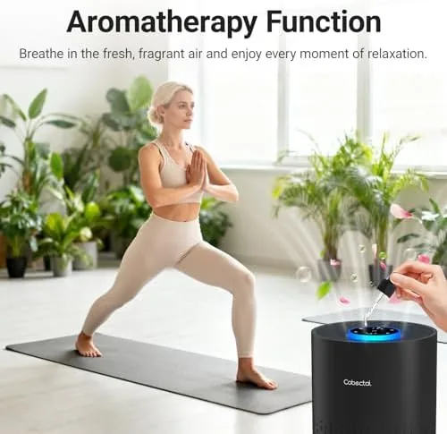 The 2 Pack Air Purifiers for Bedroom Home, Cobectal Air Cleaner in real use