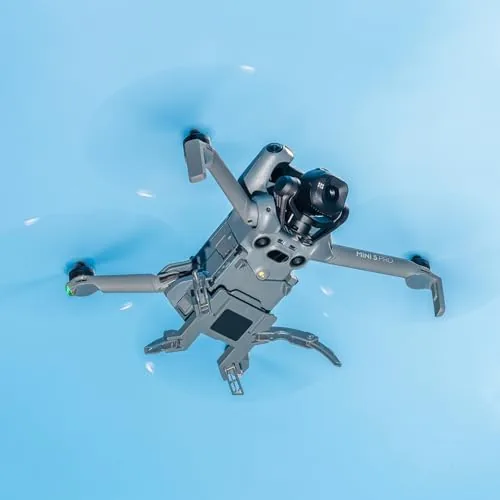The Foldable Landing Gear for DJI MINI 5 PRO Drone Extended in real use