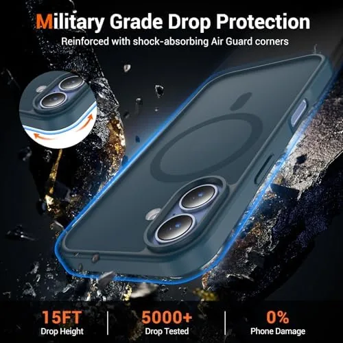 The for iPhone 17 Case with Screen Protector Dark Blue | in real use