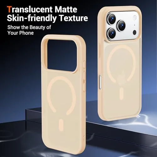 The for iPhone 17 Pro Max Case with Screen Protector Beige compared in context