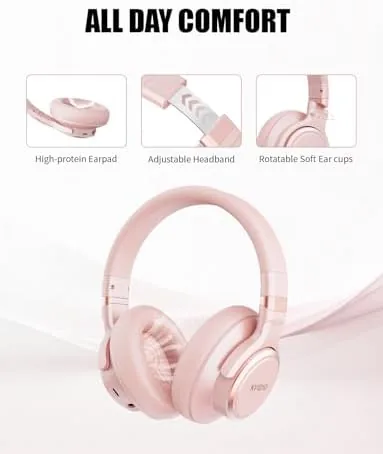 The KVIDIO Hybrid Active Noise Cancelling Headphones, Wireless Bluetooth Headphones Over compared in context