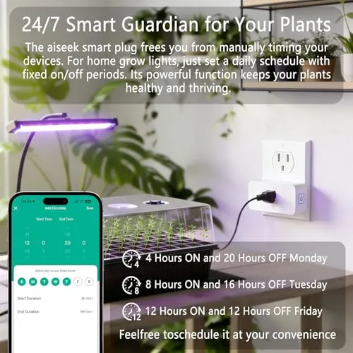 Smart home setup showing the plugs controlling lights in a living room