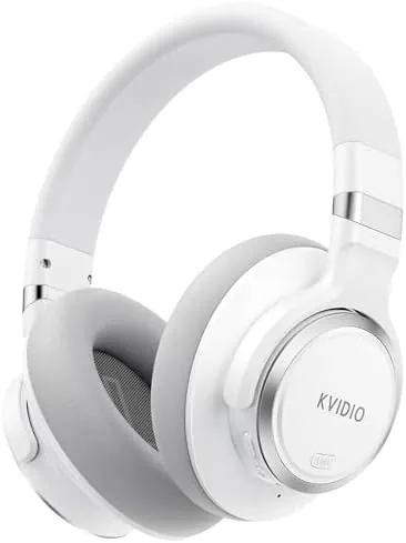 KVIDIO Hybrid Active Noise Cancelling Headphones, Wireless Bluetooth Headphones Over Ear with Mic, 70H Review: Tested and Rated