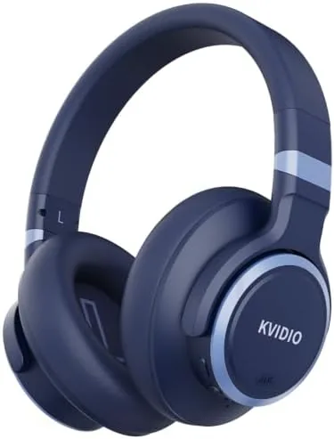 KVIDIO Hybrid Active Noise Cancelling Headphones, 70 Hours Playtime Bluetooth Headphones Wireless Over Ear Review: Tested and Rated