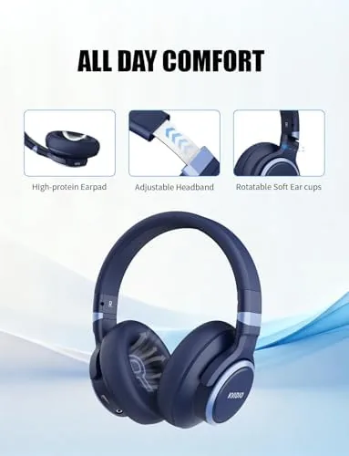 The KVIDIO Hybrid Active Noise Cancelling Headphones, 70 Hours Playtime Bluetooth compared in context