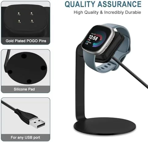 The Charger for Fitbit Sense/Sense 2/Versa 3/Versa 4 Smartwatch Charging Stand compared in context