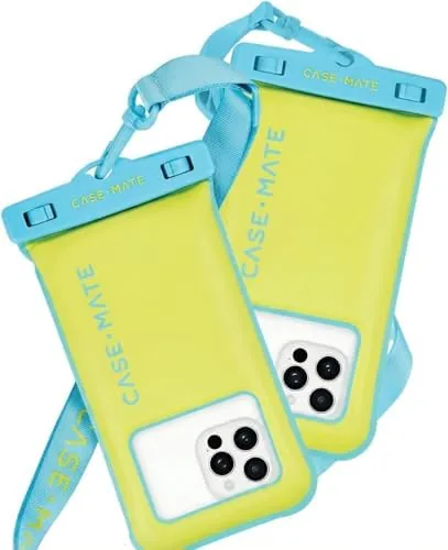 Case-Mate 2 Pack IP68 Waterproof Phone Pouch - Citrus Splash | Touchscreen Floating Waterproof Review: Tested and Rated