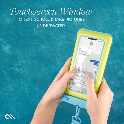 Close look at the Case-Mate 2 Pack IP68 Waterproof Phone Pouch - Citrus Splash build quality