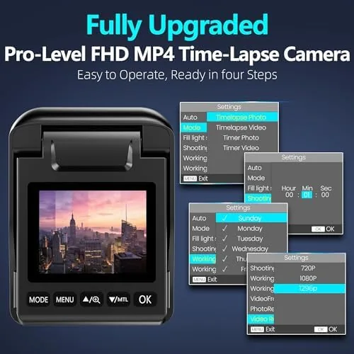 The Dsoon Time Lapse Camera,1296P FHD MP4 Video&48MP, Outdoor IP66 Waterproof in real use