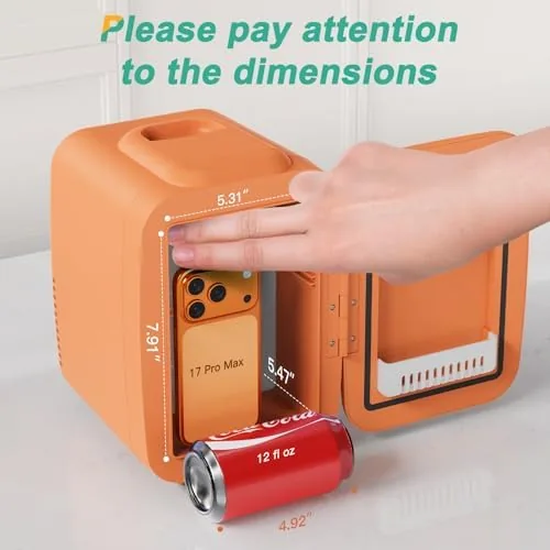 Close up of the front of the fridge showing the mode switch and LED