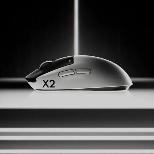 Close look at the Logitech G PRO X2 SUPERSTRIKE Wireless Gaming Mouse - Black/White build quality