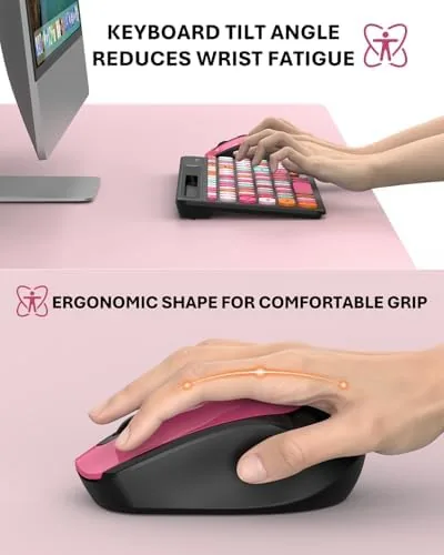 The Colorful Wireless Keyboard and Mouse Combo - Round Keycaps, 2.4GHz compared in context