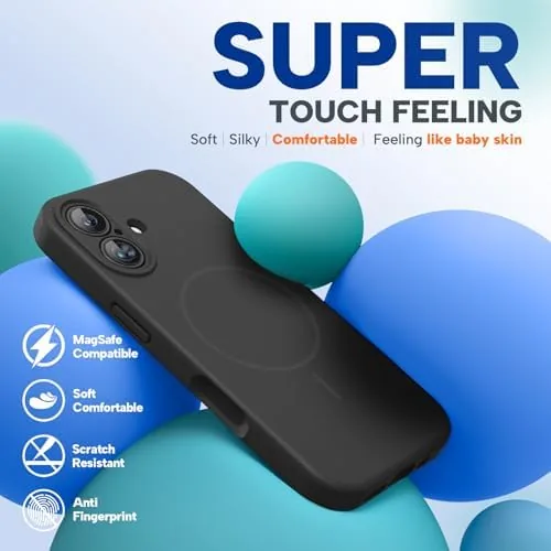 Another view of the Miracase Silicone & Magnetic for iPhone 17 Case, Black |