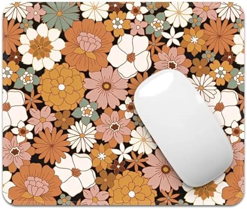 Close look at the FROGIGO Mouse Pad with Stitched Edges - Cute Floral Mousepad build quality