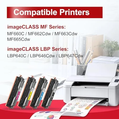 Close look at the 075 Toner Cartridge Set 075H for Canon 075 075H MF665Cdw build quality