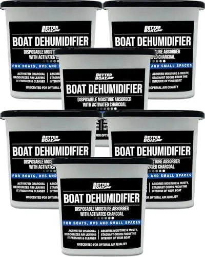 Moisture Absorber 6 Pack with Activated Charcoal Dehumidifier Bucket | Unscented Odor Absorber for Review: Tested and Rated