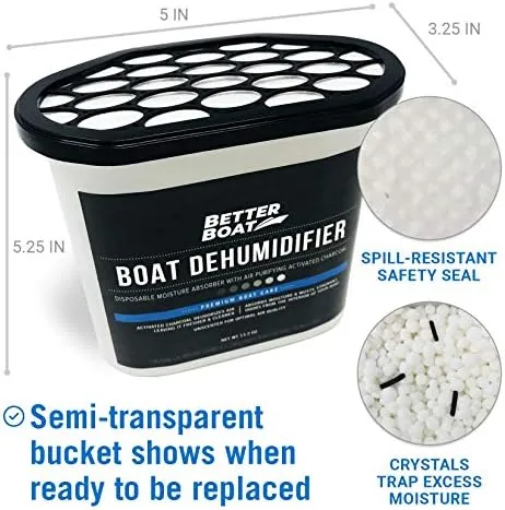 Another view of the Moisture Absorber 6 Pack with Activated Charcoal Dehumidifier Bucket |