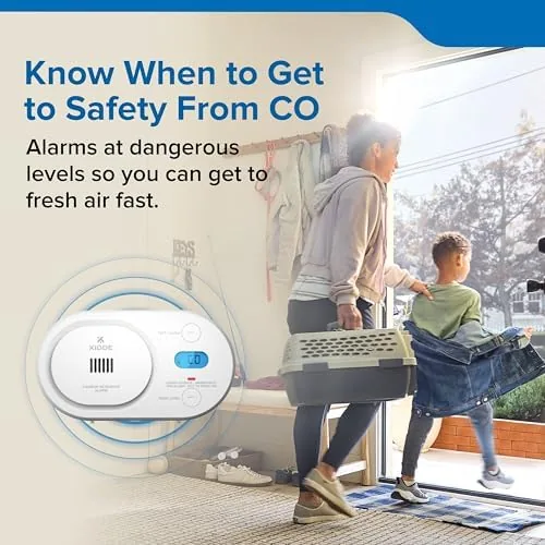 Close look at the Kidde Carbon Monoxide Detector, AA Battery-Powered, COBD | Digital Backlit build quality