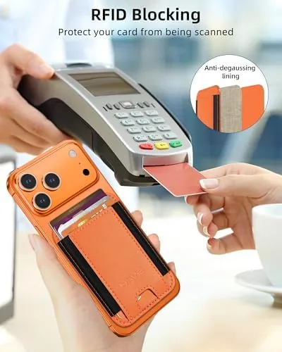 The HiWe for MagSafe Wallet, 7 Cards Holder, RFID Blocking, Stronger compared in context