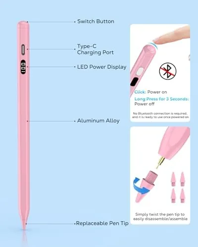 Testing the Moko Stylus Pen for iPad 2018-2026, USB-C Charge Pencil with over two weeks