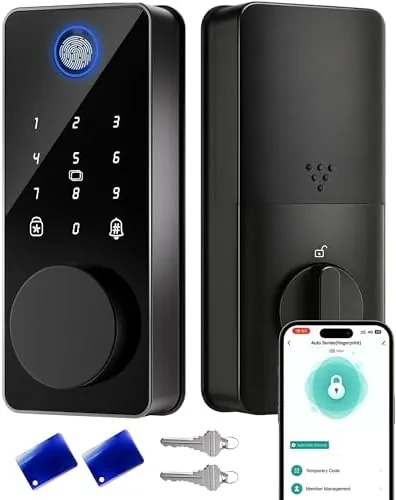 Overview of the Keyless Entry Door Lock, Fingerprint Smart Deadbolt Lock | App