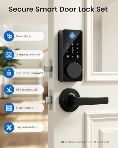 Testing the Keyless Entry Door Lock, Fingerprint Smart Deadbolt Lock | App over two weeks